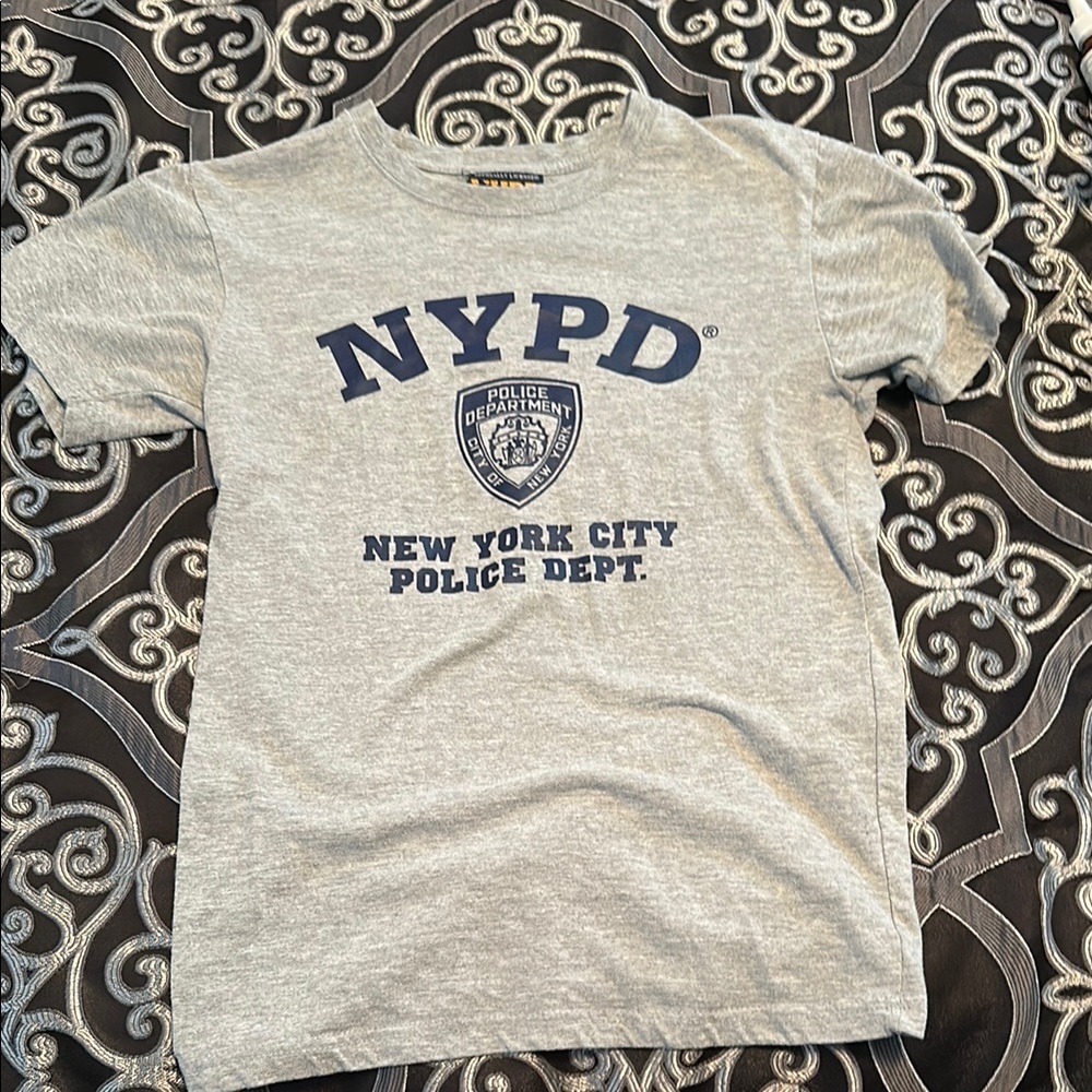 Gray NYPD Graphic T-Shirt